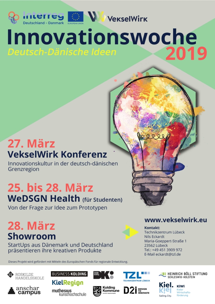 Plakat VekselWirk Innovationswoche 2019 Technikzentrum Luebeck (TZL)