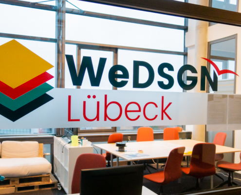 WeDSGN Aufkleber Logo Lübeck