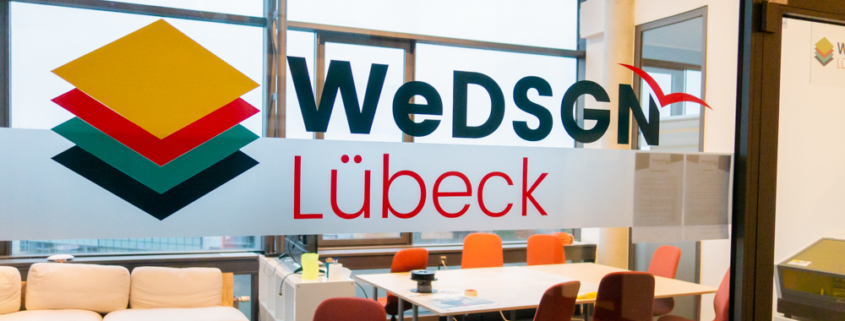WeDSGN Aufkleber Logo Lübeck